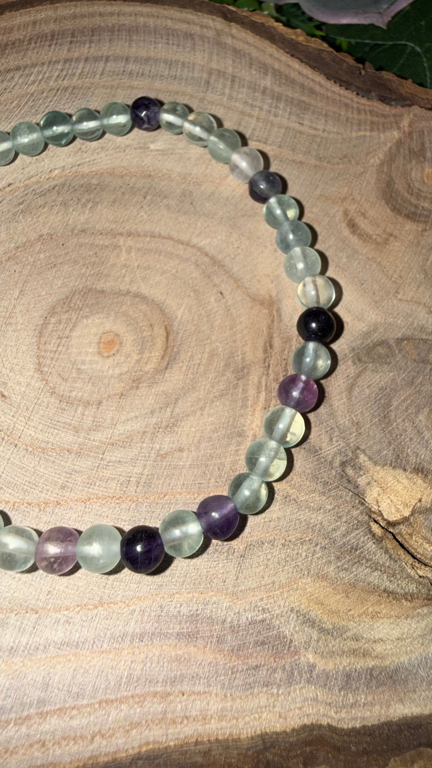 Regenbogen Fluorit Armband