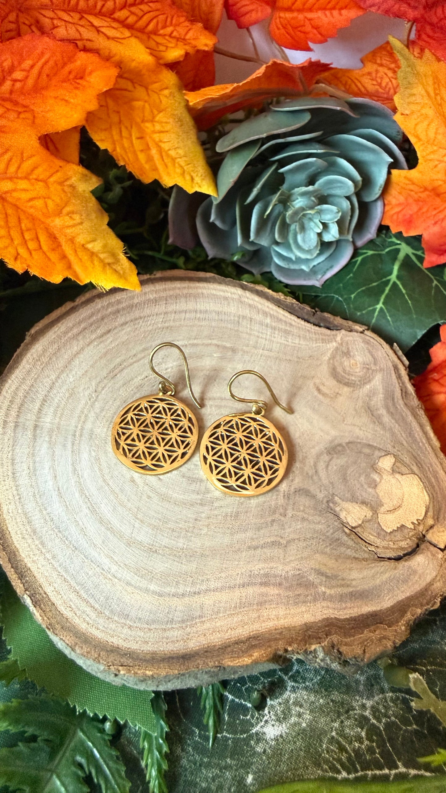 Blume des Lebens Ohrring