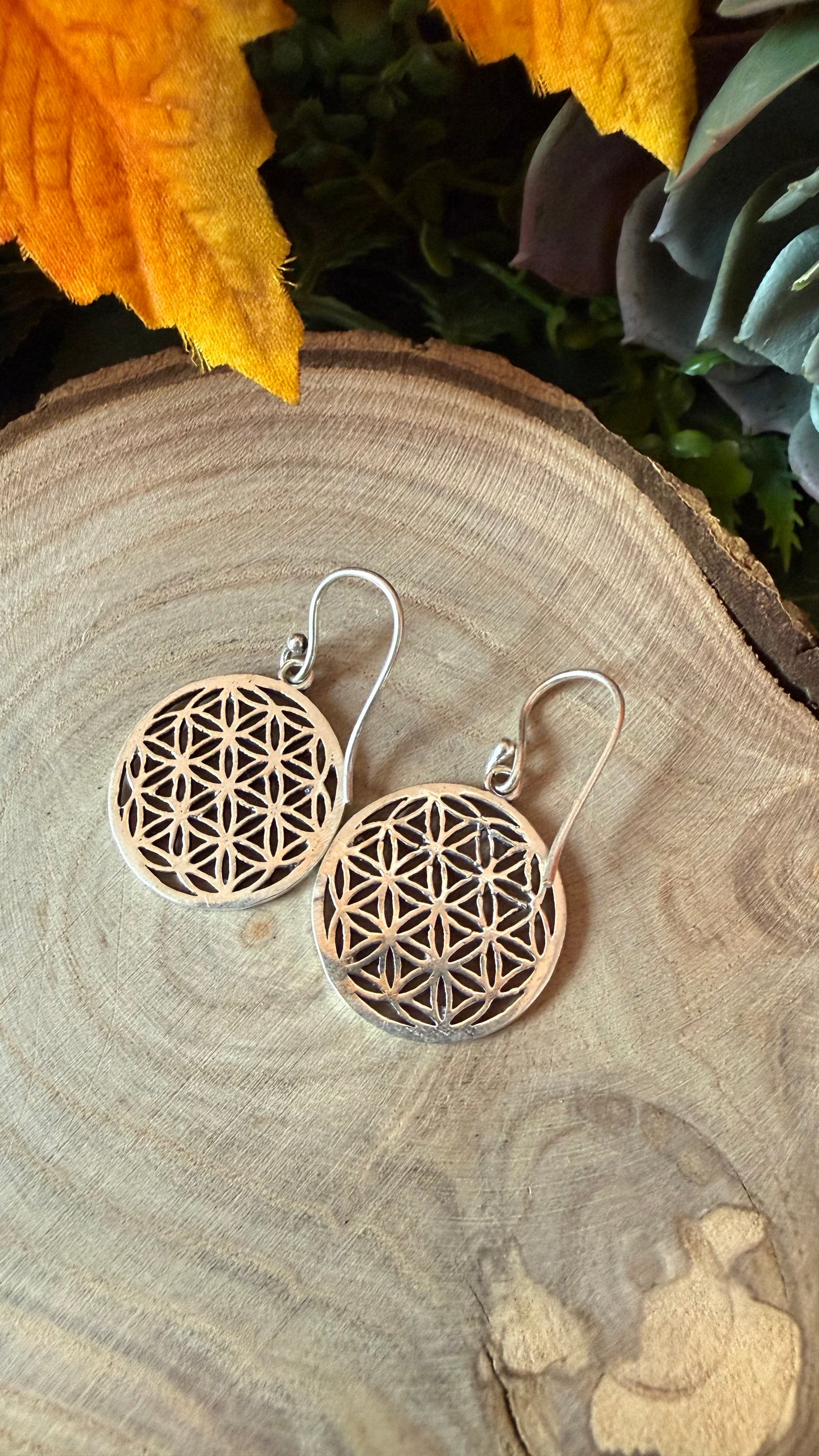 Blume des Lebens Ohrring