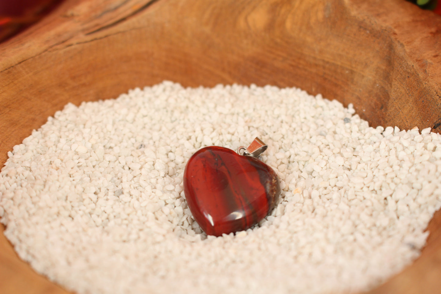 Herz Brekzien Jaspis Anhänger