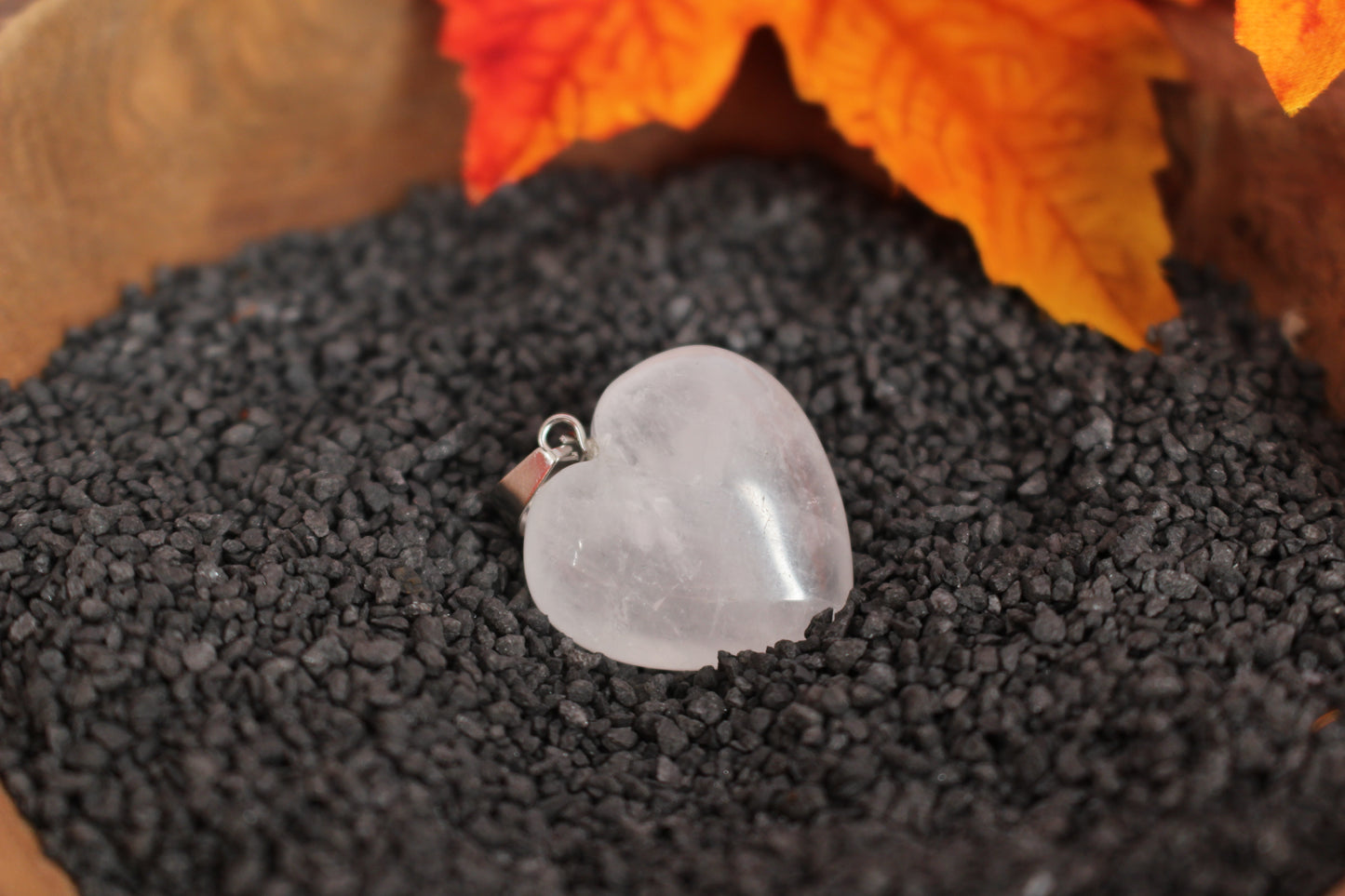 Herz Bergkristall Anhänger