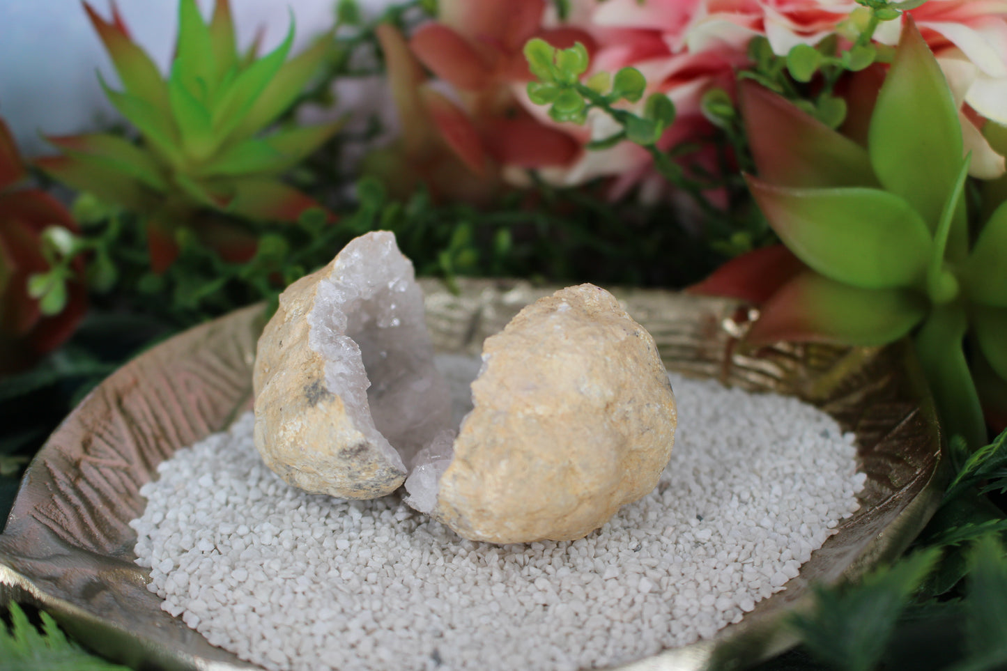 Quarz Geode (geöffnet)