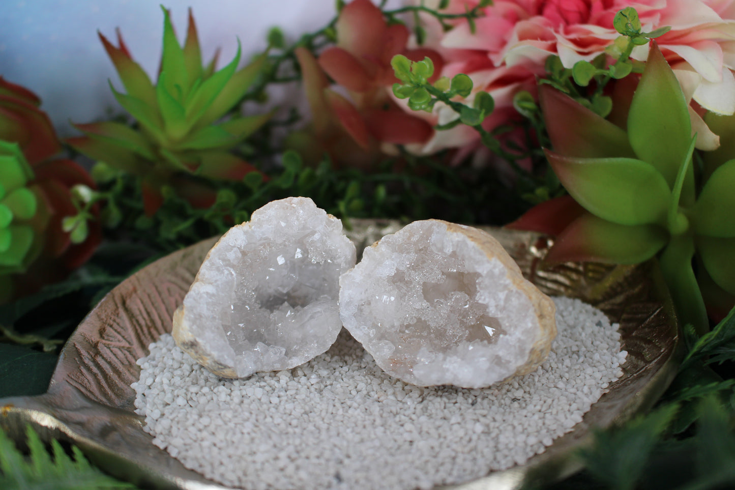 Quarz Geode (geöffnet)