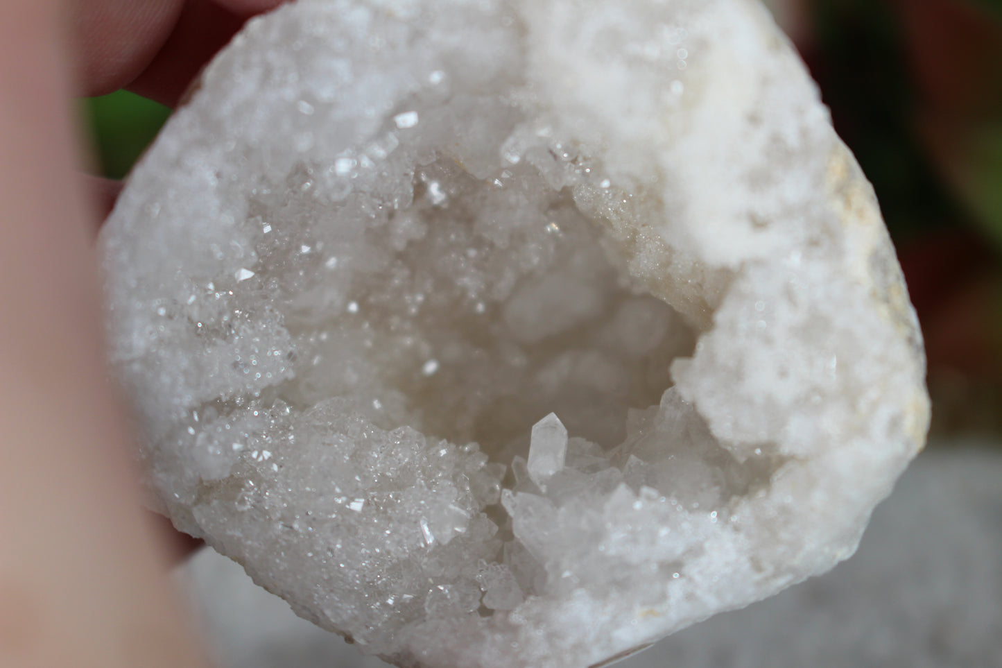 Quarz Geode (geöffnet)