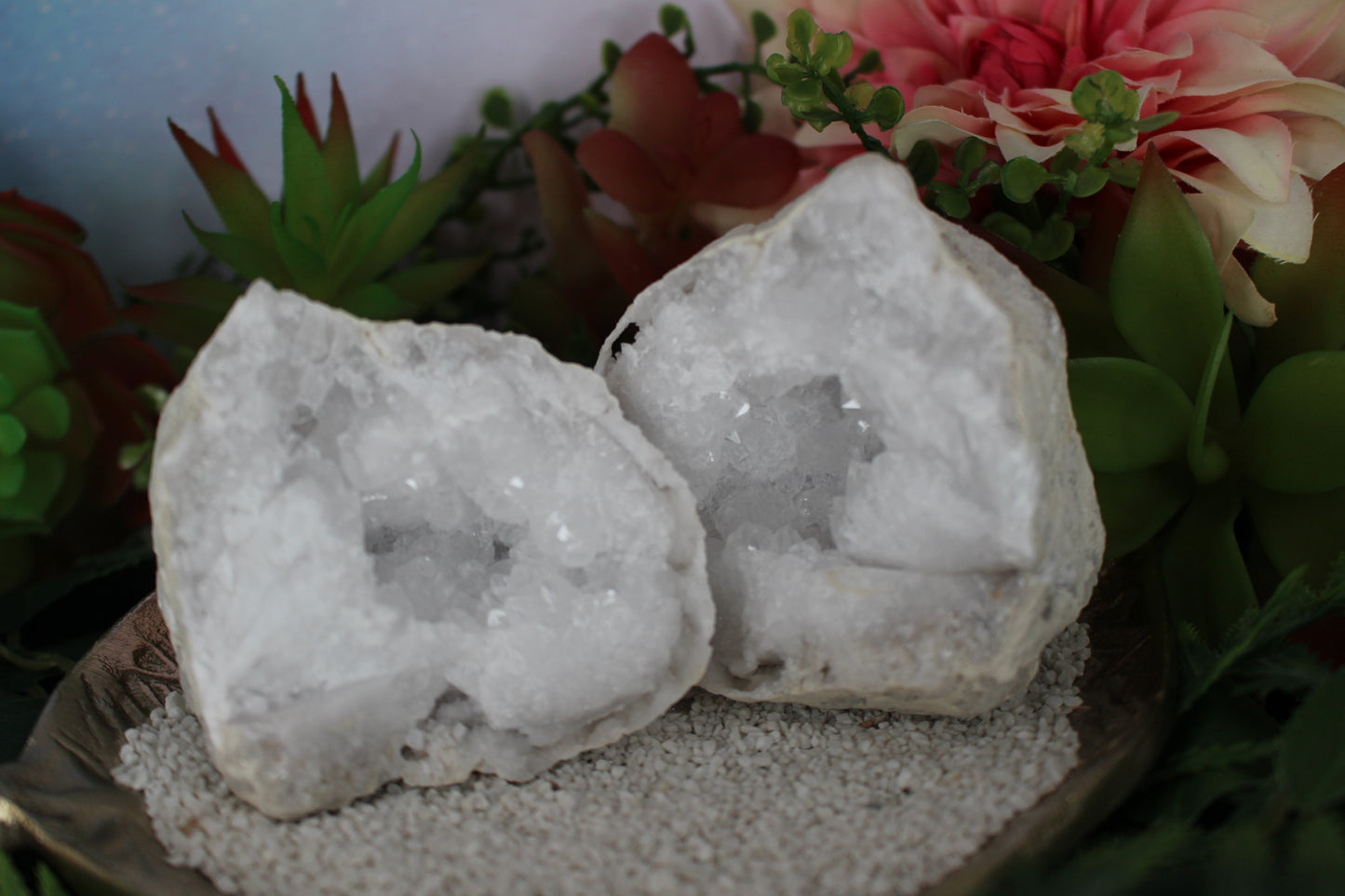 Quarz Geode (geöffnet)