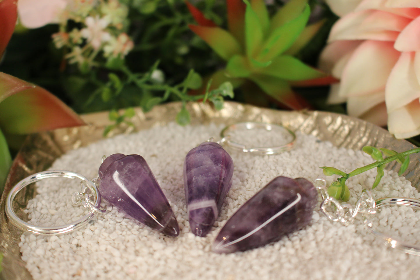 Amethyst Pendel Schlüsselanhänger