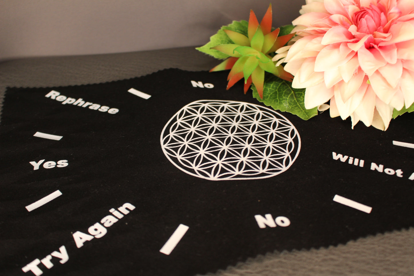 Pendel Matte Lebensblume (weiß)