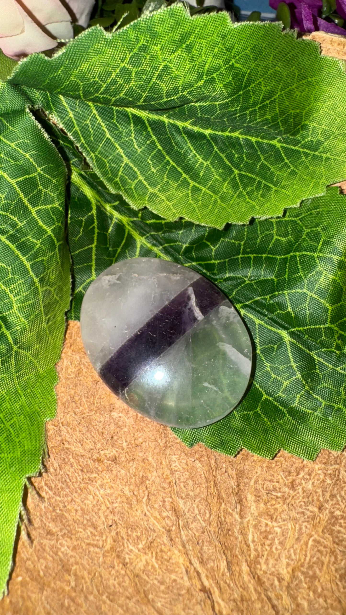 Sorgenstein Amethyst Bergkristall Rosenquarz (Goldenes Dreieck)