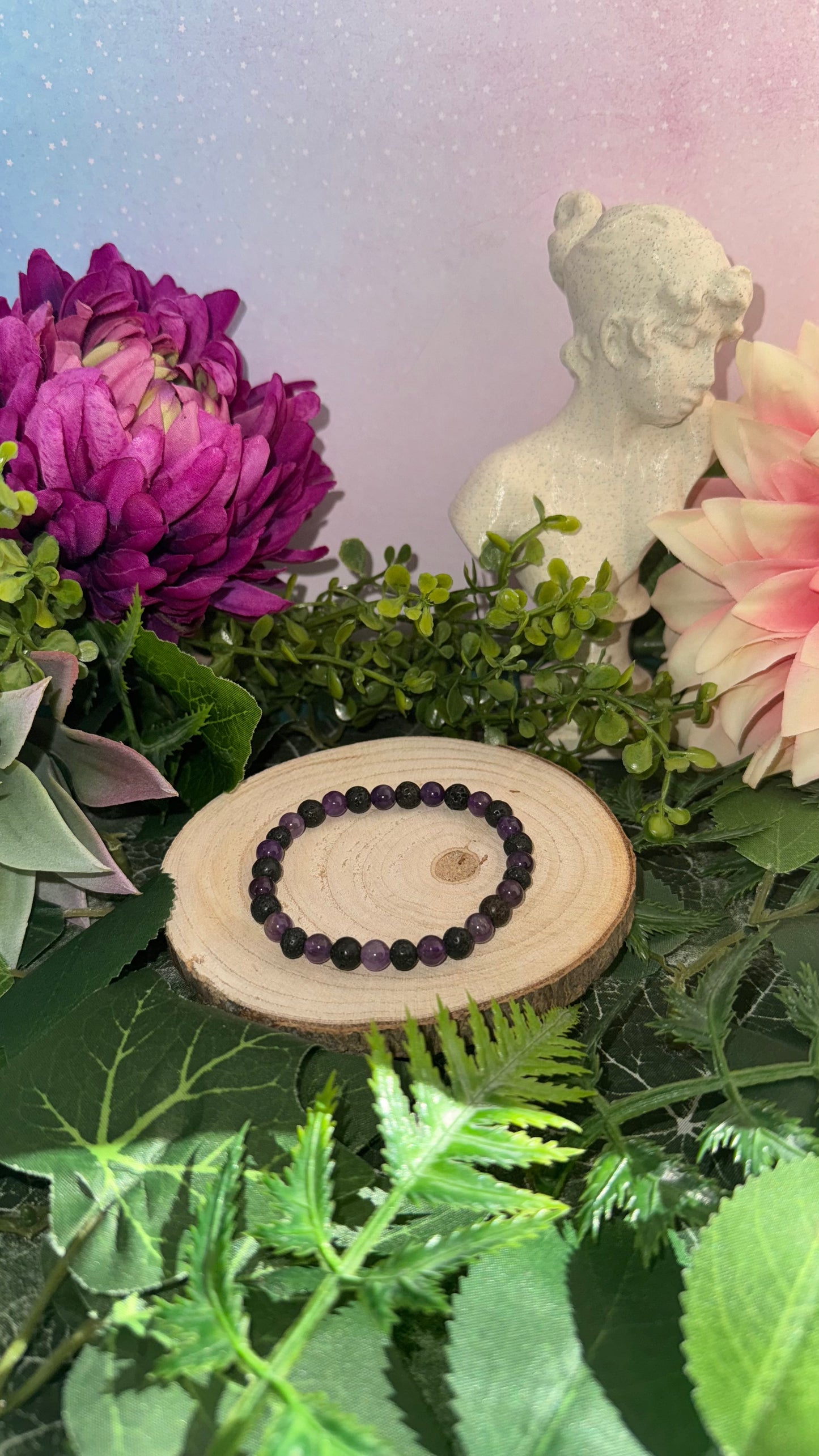 Amethyst Lava Armband