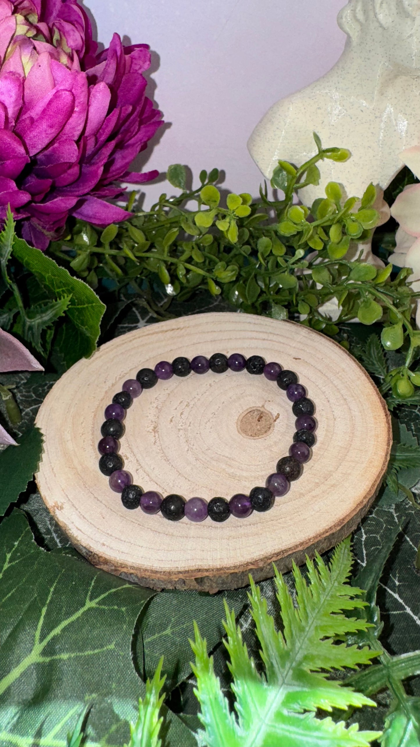 Amethyst Lava Armband