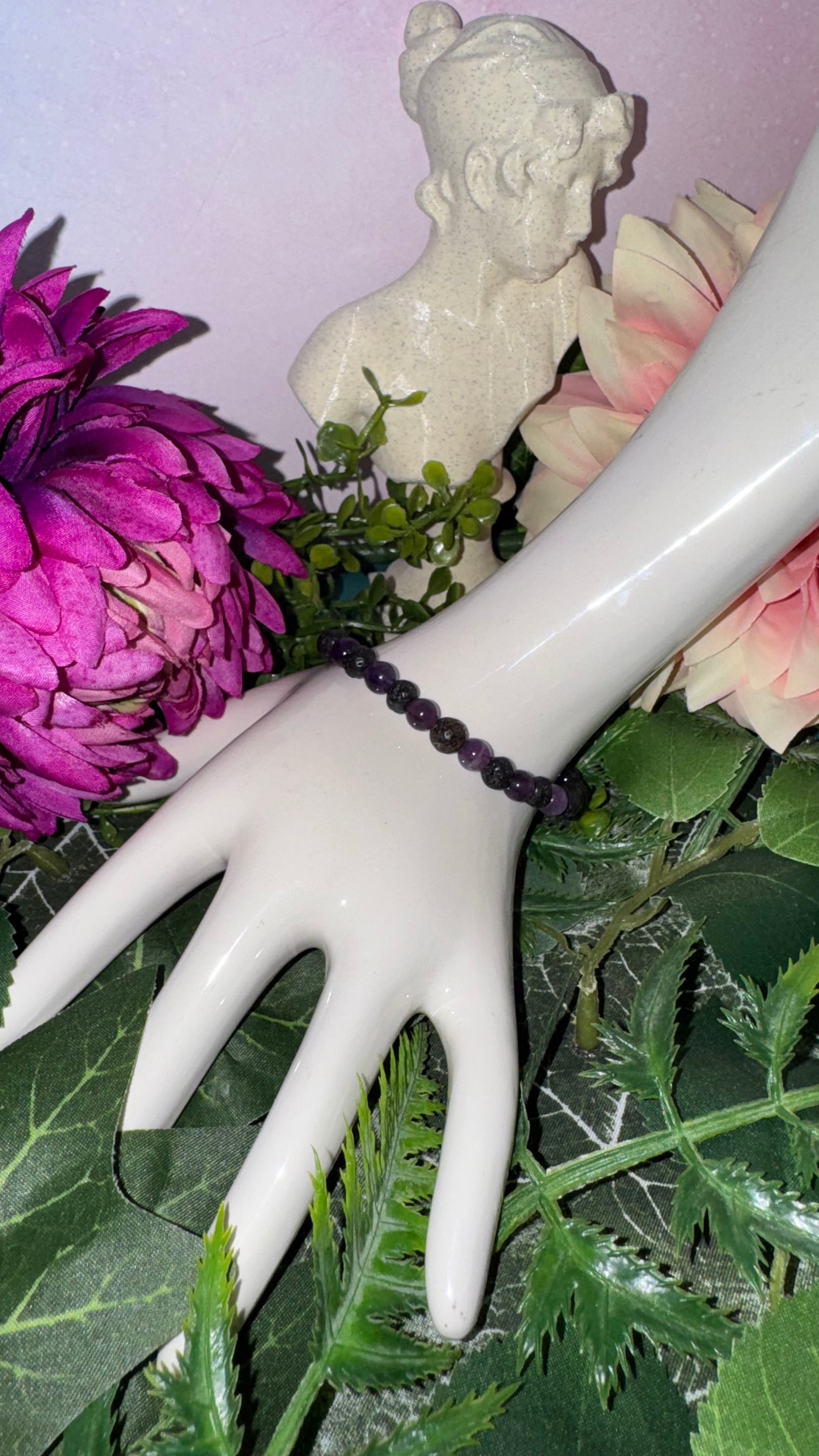 Amethyst Lava Armband