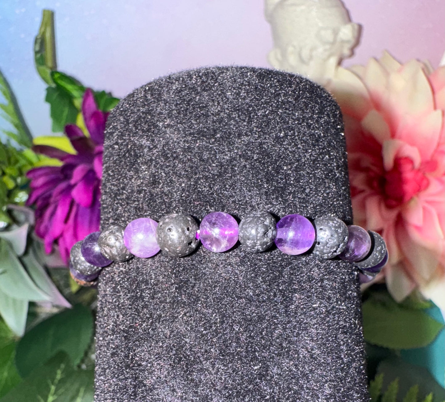 Amethyst Lava Armband