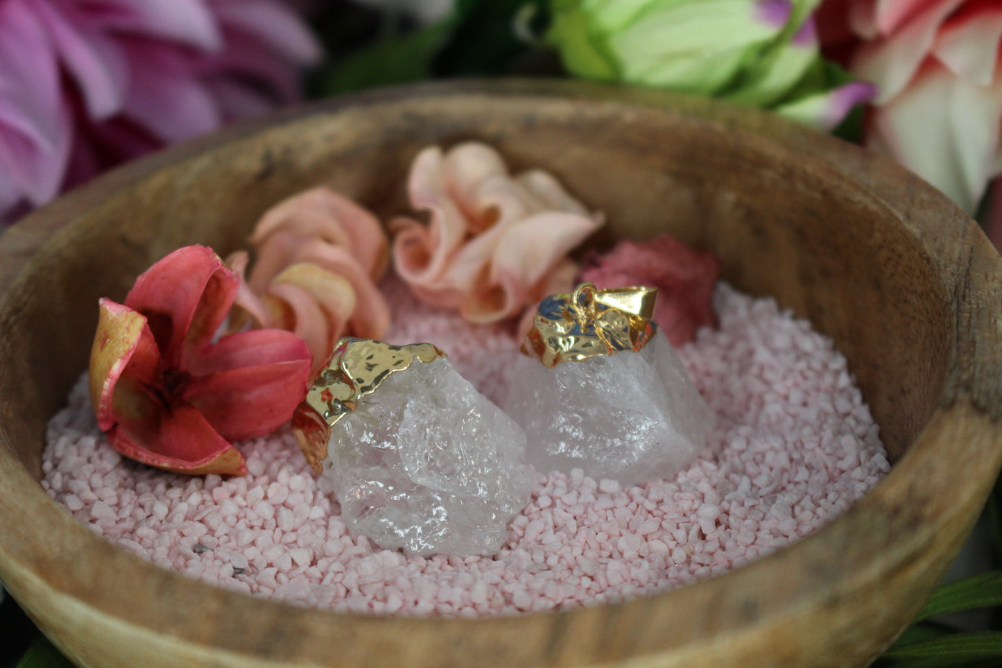 Bergkristall Anhänger (galvanisiert)