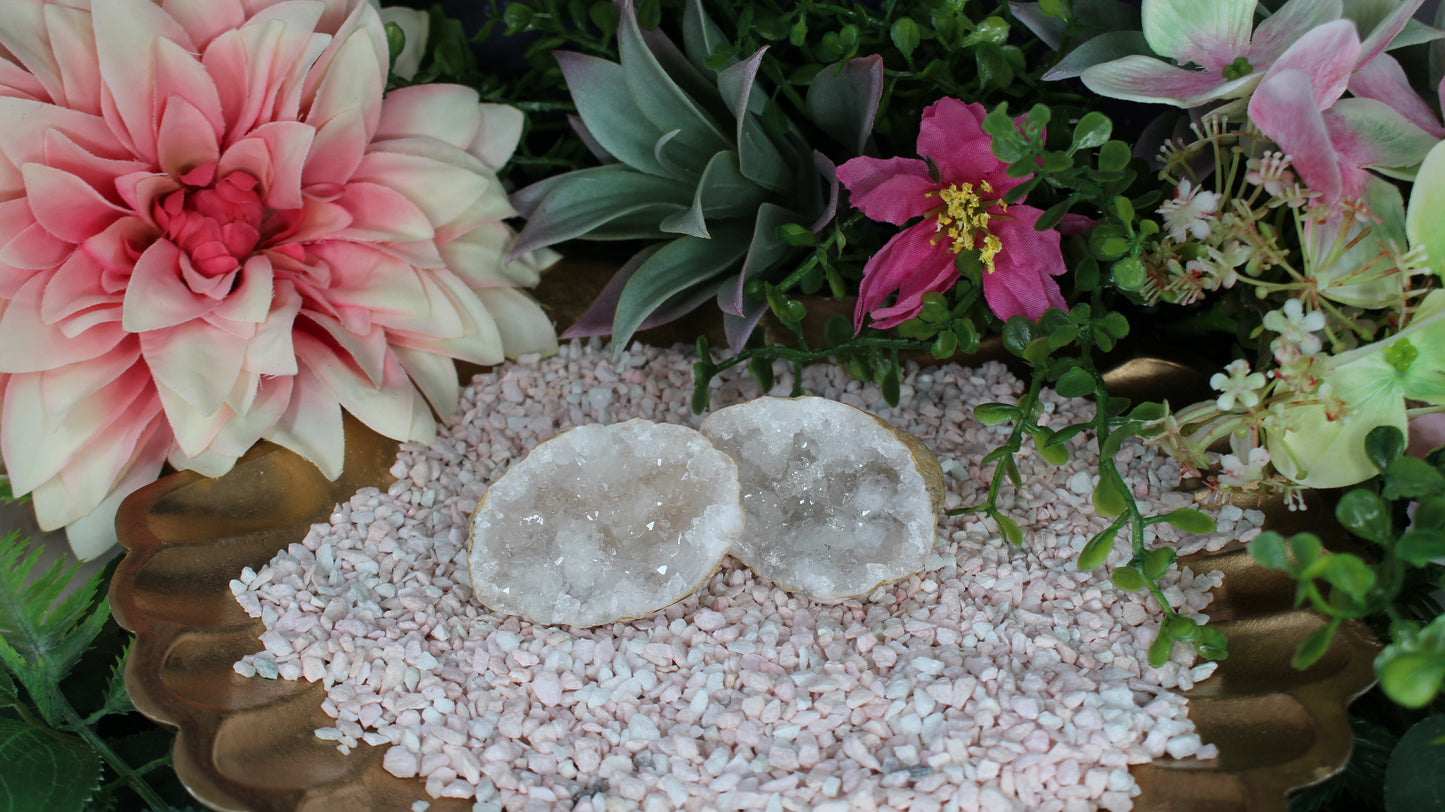 Quarz Geode (geöffnet)