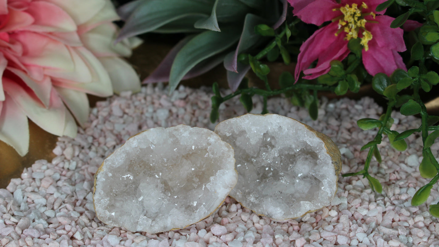 Quarz Geode (geöffnet)