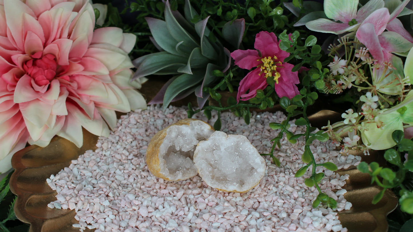 Quarz Geode (geöffnet)