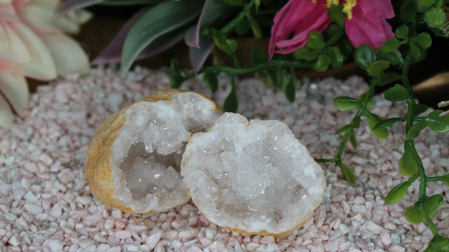 Quarz Geode (geöffnet)