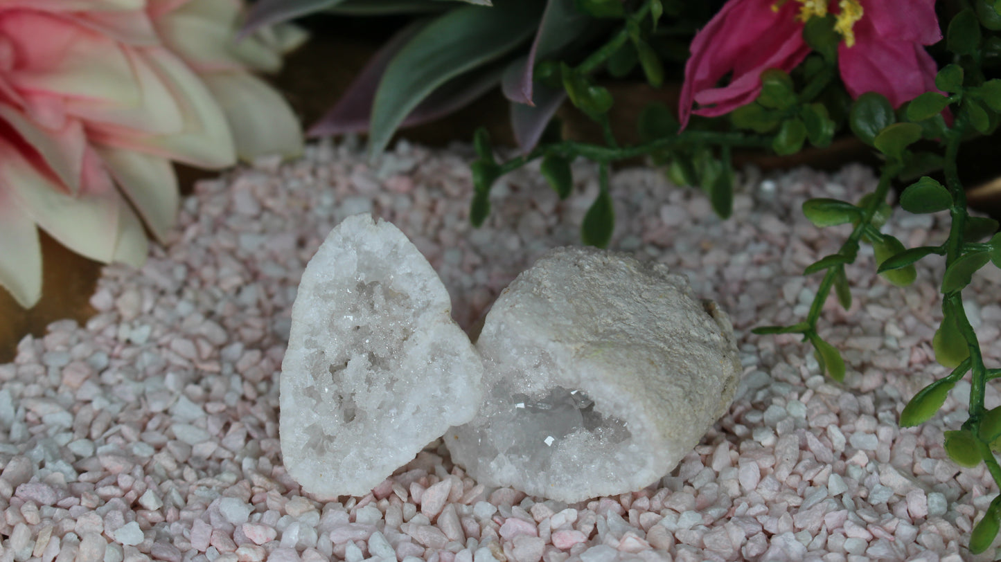 Quarz Geode (geöffnet)