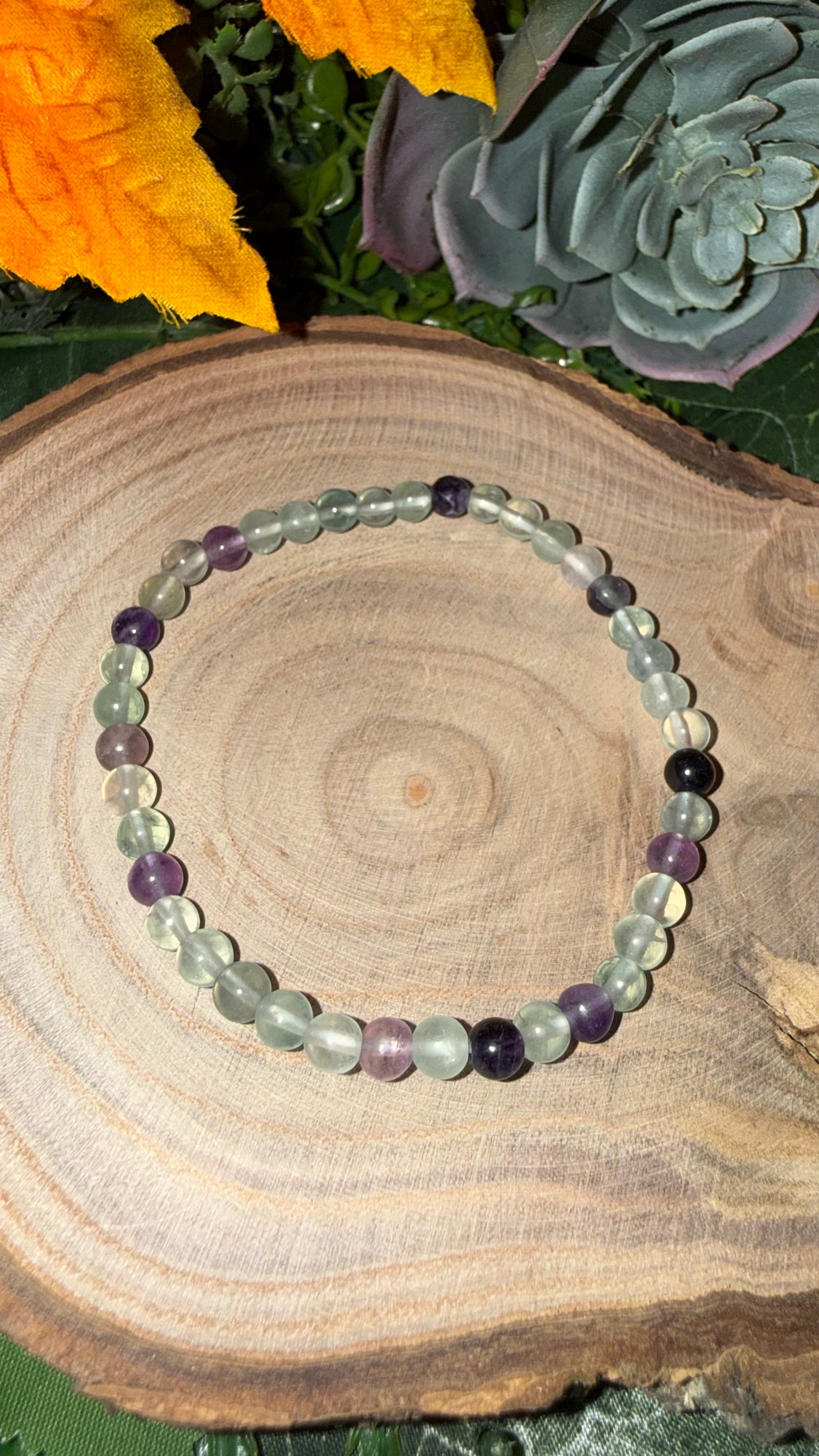 Regenbogen Fluorit Armband