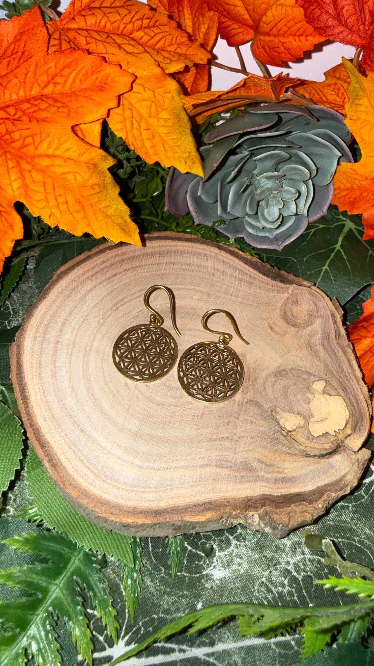 Blume des Lebens Ohrring