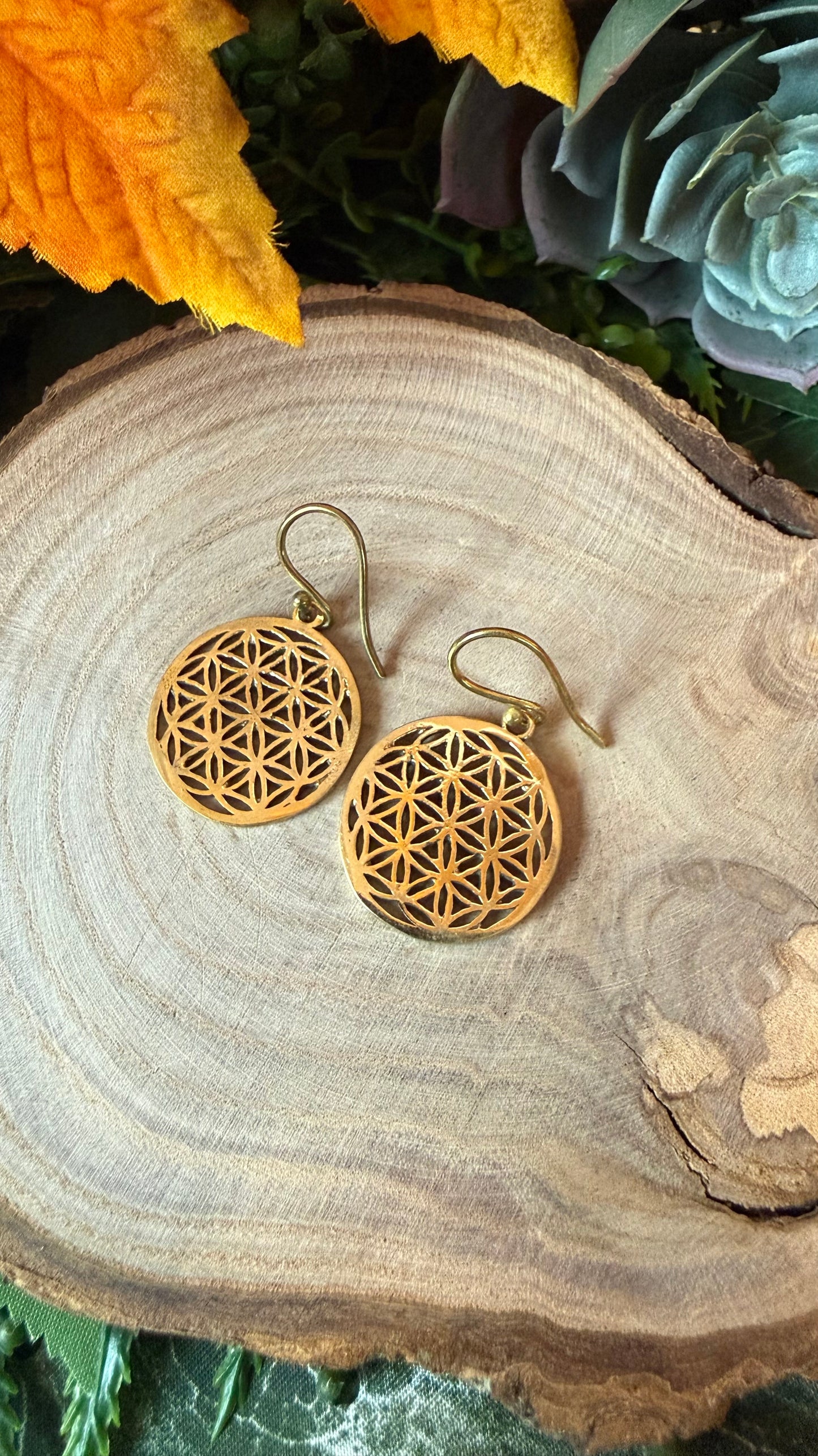 Blume des Lebens Ohrring