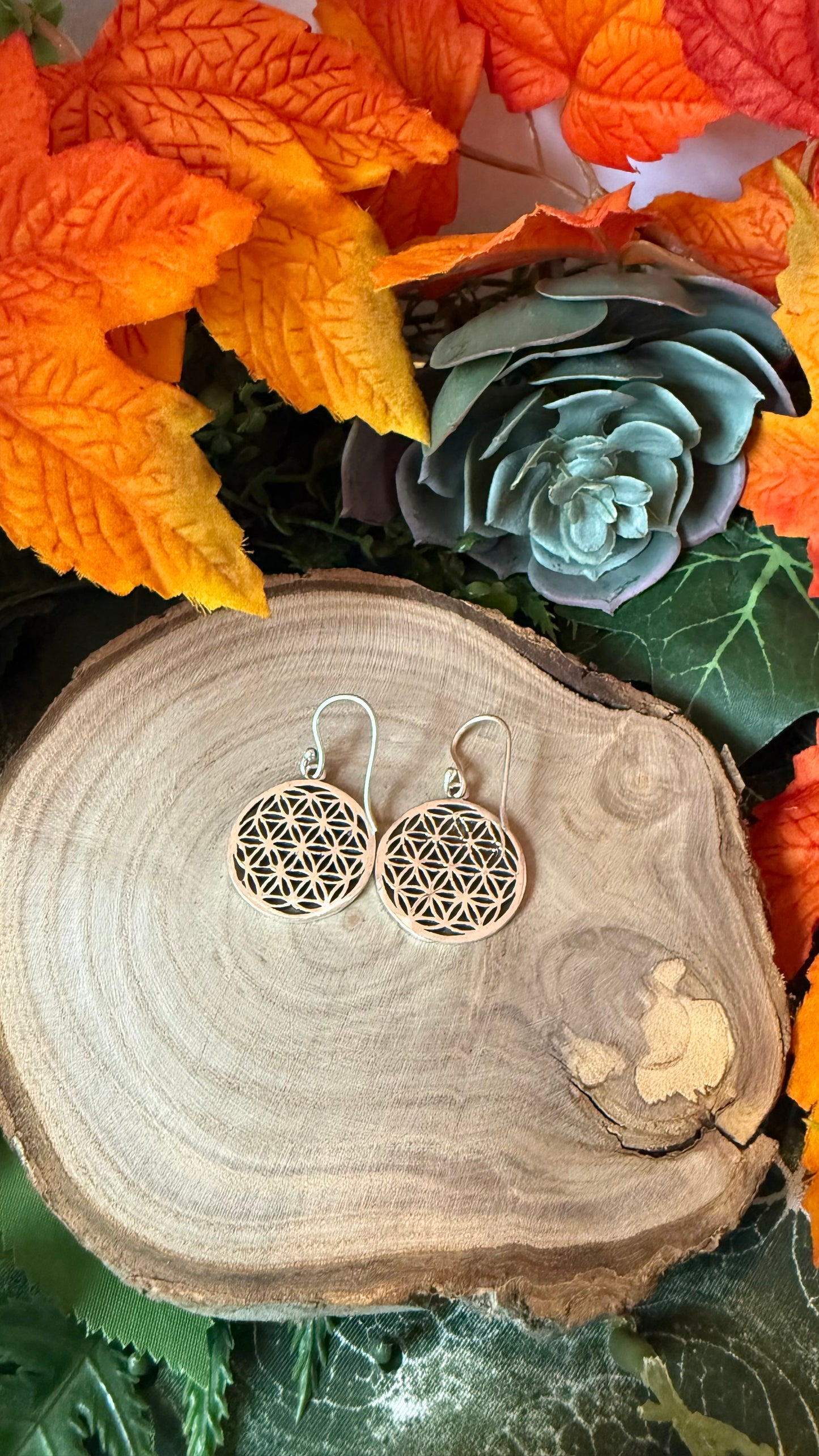 Blume des Lebens Ohrring