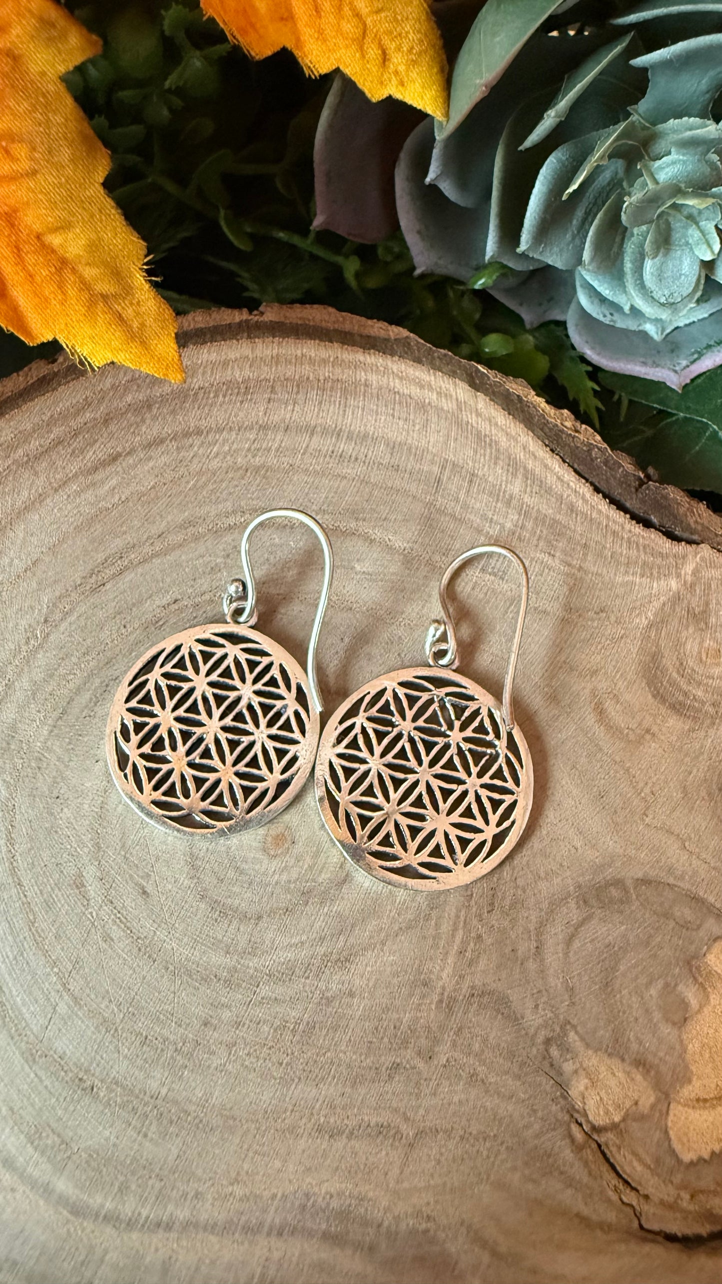 Blume des Lebens Ohrring