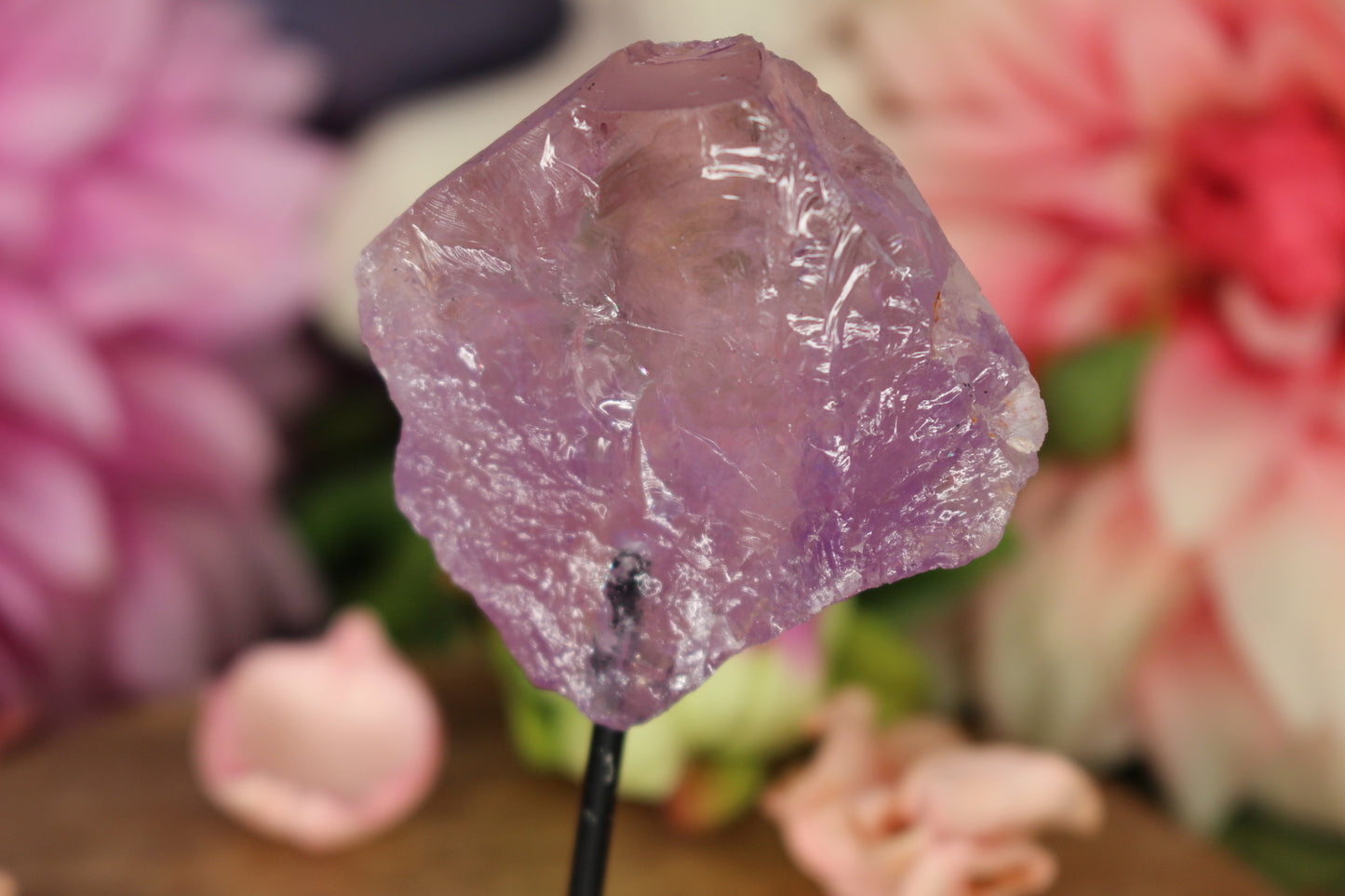 Amethyst auf Metalltänder